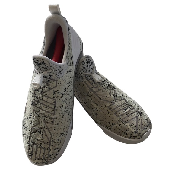 Women's White and Gray Athletic Shoes - Picture 6 of 14